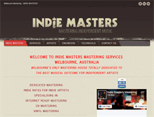 Tablet Screenshot of indiemasters.com.au